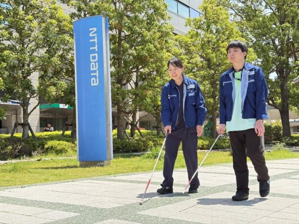 【プレスリリース】特例子会社で初導入、ＮＴＴデータだいちが視覚障がい者向けナビゲーションデバイス「あしらせ」を導入